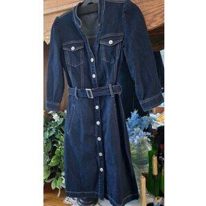 INC International Concepts Size 0 denim dress with belt